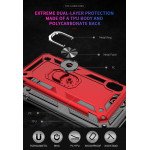 Wholesale Samsung Galaxy A10 Tech Armor Ring Grip Case with Metal Plate (Red)